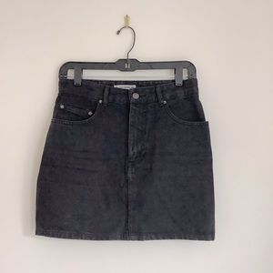 Pull & bear black jean skirt